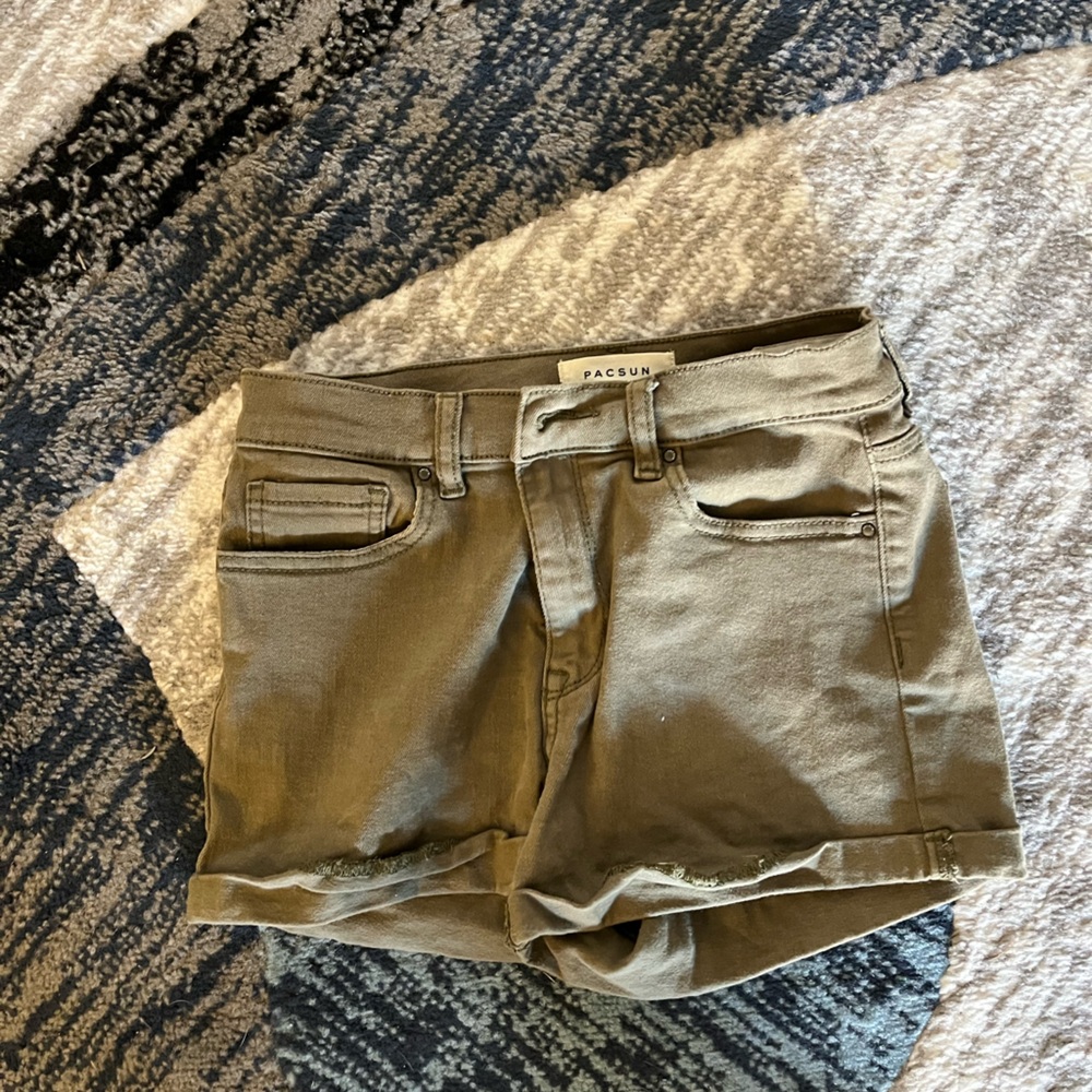PacSun Green Jean Shorts Casual Style